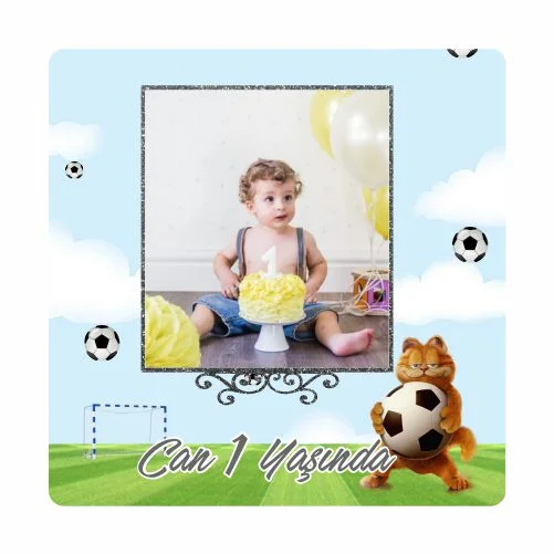 Kedi Temalı Doğum Günü Magneti